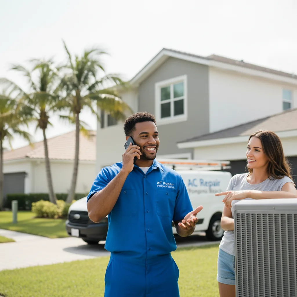 AC Repair Pompano Beach customer support in Hooker